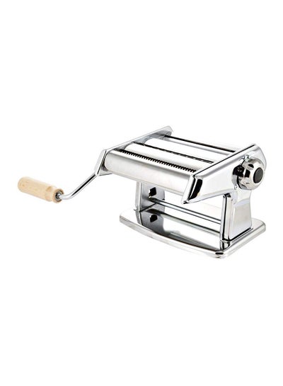 Buy Italy Pasta Maker And Noodles Roller Machine Silver 35cm in UAE