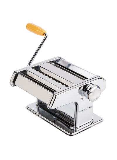 Buy Pasta Maker Machine Manual Noodles Roller Silver 35centimeter in Egypt