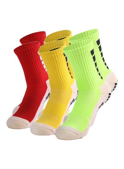 Buy Pair Of 3 Athletic Football Socks in Saudi Arabia