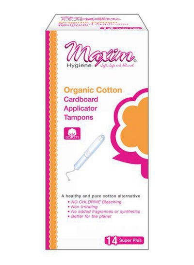 Buy 14-Piece Cardboard Applicator Tampons Set White Regular in UAE