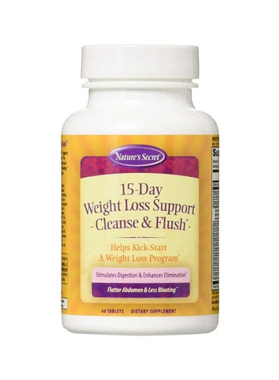 Buy 15-Day Weight Loss Cleanse And Flush Dietary Supplement - 60 Tablets in UAE