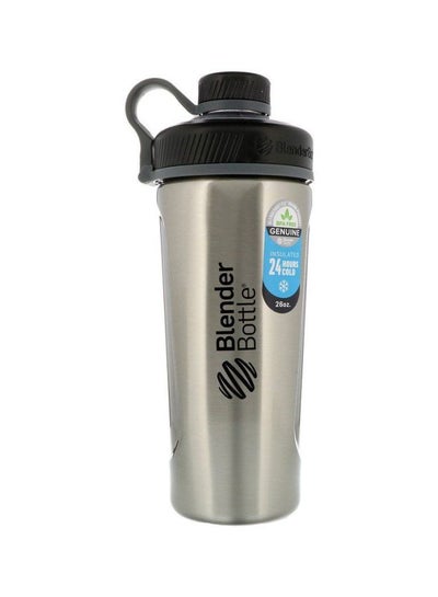 Buy Stainless Steel Insulated Water Bottle Silver/Black in Saudi Arabia