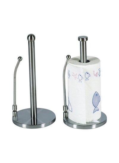 Buy Flat Head Spring Napkin Holder Silver 38x8x20.5centimeter in Saudi Arabia