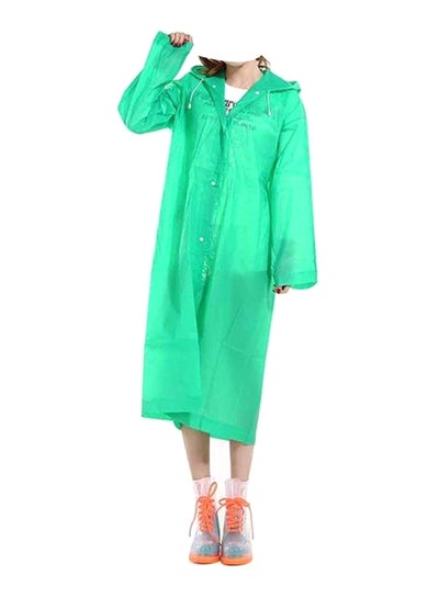 Buy Portable Breathable Raincoat With Hood Sleeves in Saudi Arabia