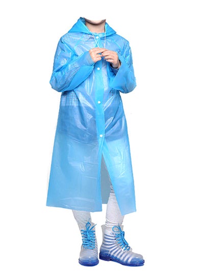 Buy Portable Breathable Raincoat With Hood Sleeves in Saudi Arabia