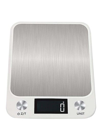 اشتري Kitchen Scale Weighing Upto 5kgs أبيض 8.26x6.1x0.66بوصة في السعودية