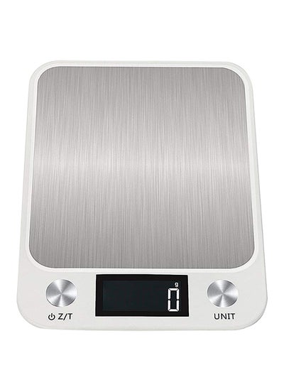 Buy Kitchen Scale Weighing Upto 10kgs White 8.26x6.1x0.66inch in Saudi Arabia