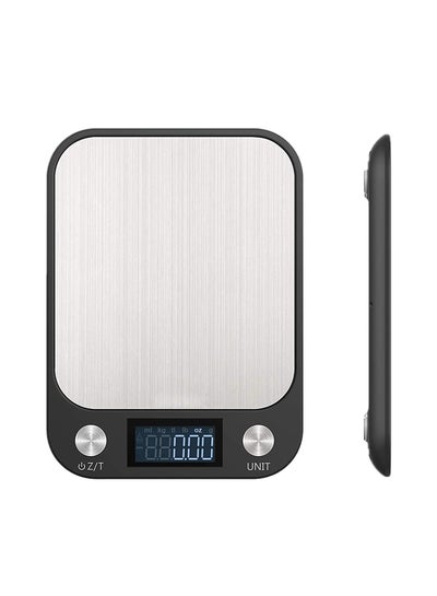 Buy Kitchen Scale Weighing Upto 5kgs Black 8.26x6.1x0.66inch in Saudi Arabia