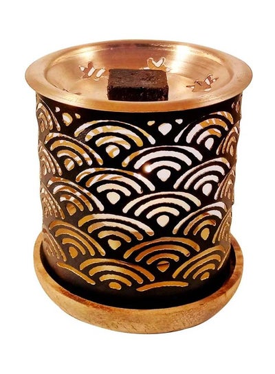 اشتري Incense Exotic Burner Holder Brown/Rose Gold 8x8x8سنتيمتر في الامارات