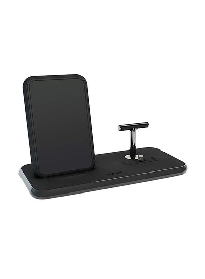 Buy Wireless Charging Dock For Smartphones/AirPods Black in UAE