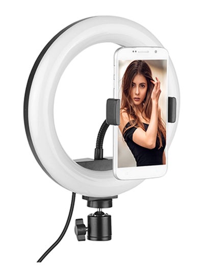 Buy LED Ring Light Fill-In Lamp Black/White in Egypt