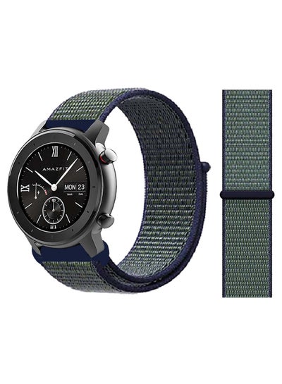 Buy Nylon Loop Replacement Band 20mm For Amazfit GTR 42mm Midnight Fog in UAE