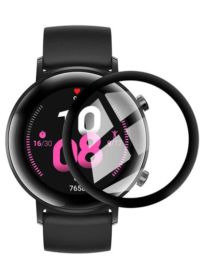 Buy Full Coverage Curved  Screen Protector For Huawei Watch GT 2 42mm Clear in Saudi Arabia