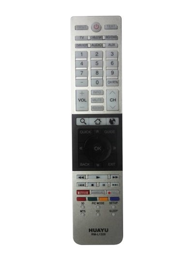 Buy Remote Control For Toshiba Netflix Silver/Grey in UAE