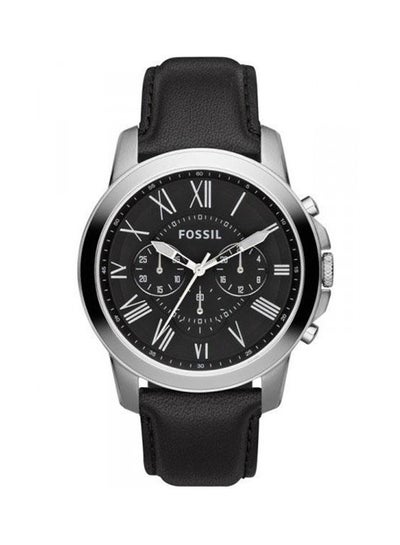 اشتري ساعة يد كرونوغراف مقاومة للماء طراز FS4812 - مقاس 45 مم - لون أسود للرجال في مصر