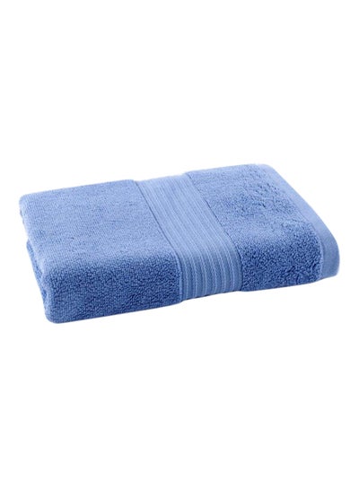 Buy Cotton Bath Towel Blue 70x140centimeter in Saudi Arabia