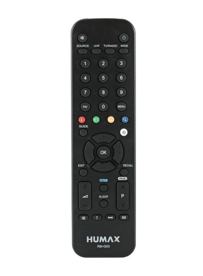 Buy Humax Receiver TV Remote Control Black in Saudi Arabia