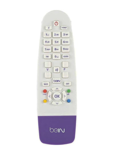 Buy Bein Sport Receiver TV Remote Control White/Purple in Saudi Arabia