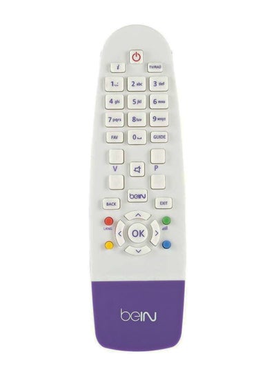 Buy Bein Sport Receiver TV Remote Control White/Purple in UAE