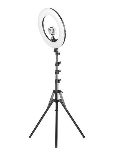 Buy Dimmable  LED Ring Light With Tripod Stand Kit Black in Egypt