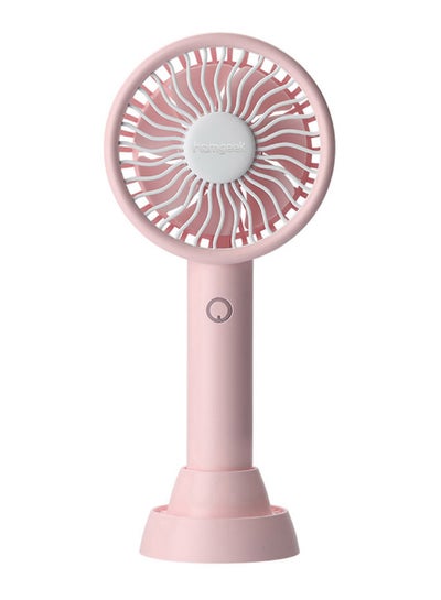 Buy Mini Handheld Cooling Fan JD00070P-WSQ Pink in Saudi Arabia