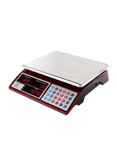 Buy Commercial Grocery Scale Red 13 x 4.1 x 11.8inch in UAE