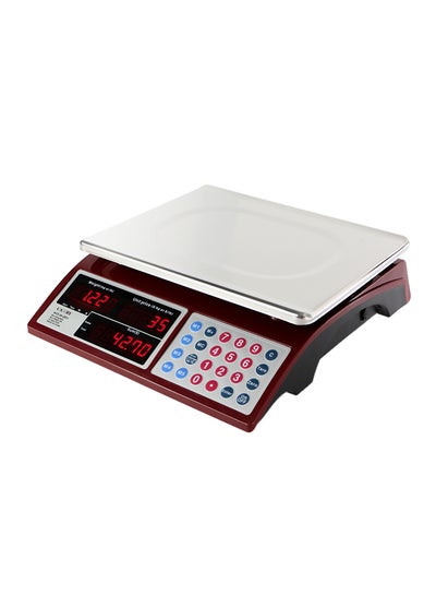 Buy Commercial Grocery Scale Red 13 x 4.1 x 11.8inch in UAE