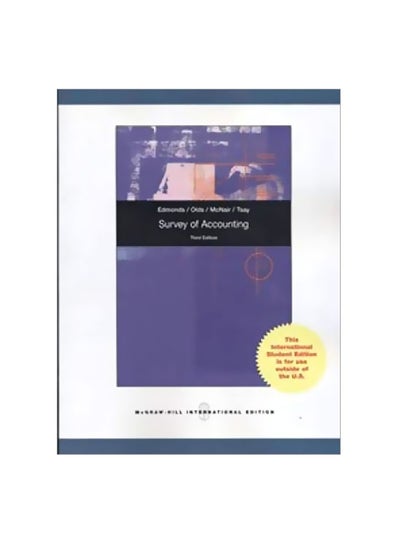 Buy Survey Of Accounting Paperback English by Edmonds - March 1, 2009 in Egypt