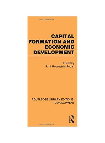 اشتري Capital Formation And Economic Development hardcover english - 24 Jan 2011 في مصر