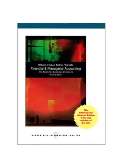 Buy Financial And Managerial Accounting paperback english - 01 Feb 2011 in Egypt