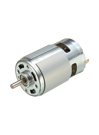 Buy DC 12V-36V Ball Bearing Large Torque Low Noise DC Motor Silver 10x5x5centimeter in Saudi Arabia