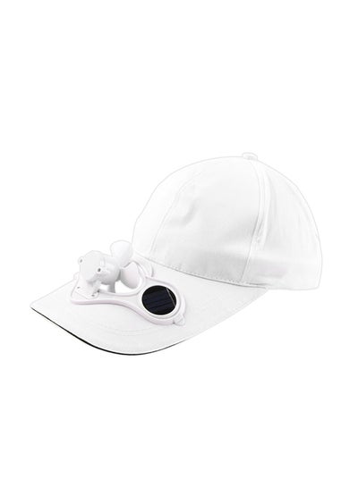 Buy Solar Powered Cool Fan Baseball Cap 30x12x20cm in Saudi Arabia