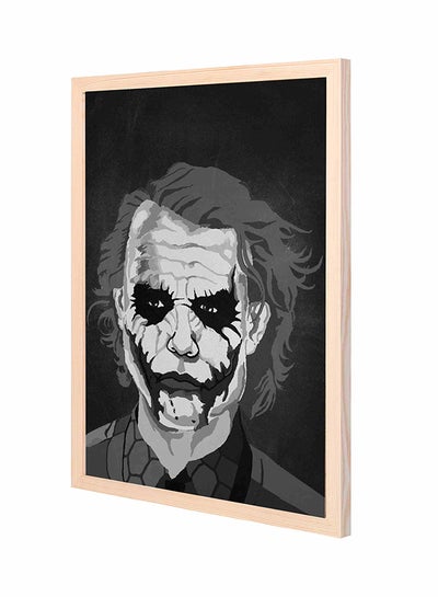 Buy Jokerwall Wooden Framed Wall Art Painting Black/Grey 43x53centimeter in Saudi Arabia