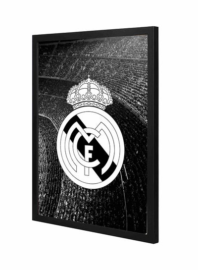 Buy Real Madrid Wooden Frame Wall Art Multicolour 43x53centimeter in Saudi Arabia