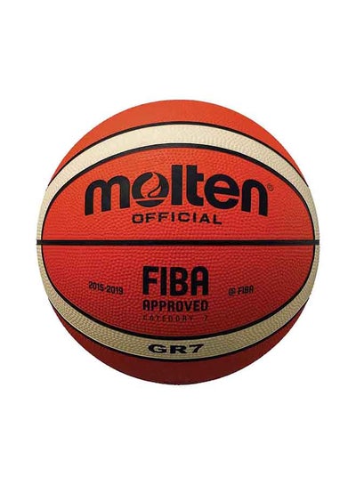 اشتري كرة سلة مصنوعة من المطاط ومعتمدة من الاتحاد الدولي لكرة السلة في السعودية