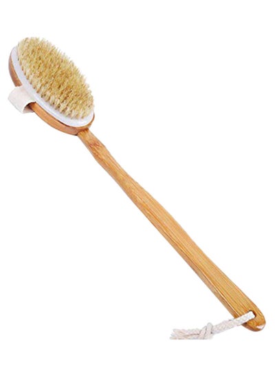 Buy Detachable Back Scrubber With Handle Brown/Beige/White in Egypt