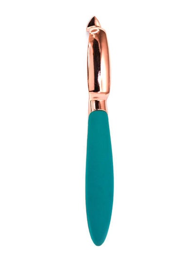 Buy Ergonomic Handle Peeler Gold/Blue 5inch in UAE