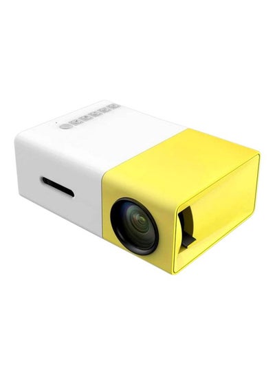 Buy Portable LED Projector YG-300 Yellow/White in UAE