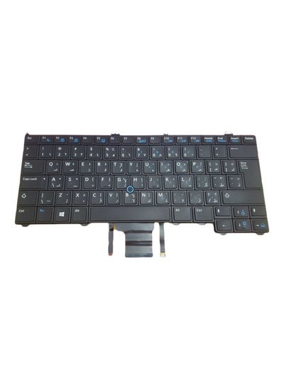 Buy Latitude Backlit Wired Keyboard  - Arabic/English Black in UAE