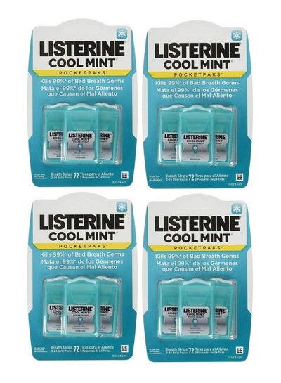 Buy Pack Of 4 Cool Mint Pocketpaks Breath Strip in UAE