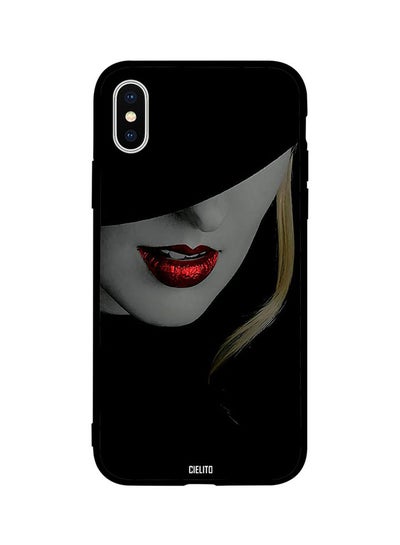 Buy Skin Case Cover -for Apple iPhone X Black and Red Girl Black and Red Girl in Egypt