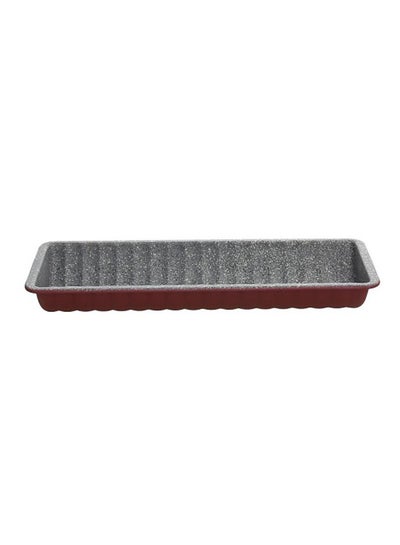 Buy Wavy Plum Cake Mould Red/Grey in UAE