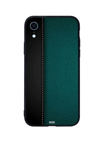 Buy Skin Case Cover -for Apple iPhone XR Black And Green Leather Pattern Black And Green Leather Pattern in Egypt