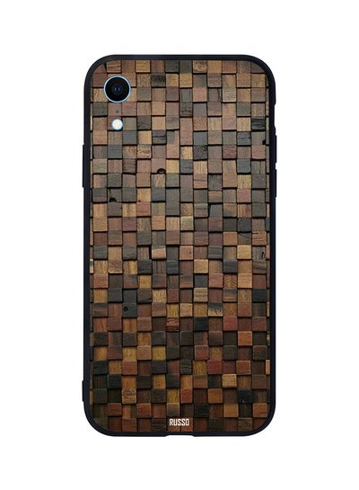 اشتري Protectice Case Cover -for Apple iPhone XR Wooden Tiles Pattern Wooden Tiles Pattern في مصر