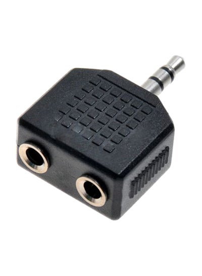 Buy Cable Cord Headphone Splitter Adapter Black in Egypt