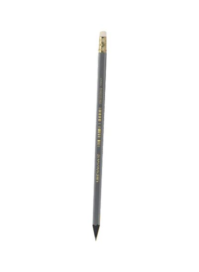 اشتري مجموعة أقلام رصاص إيفولوشن بدرجة صلابة إتش بي مع ممحاة من 12 قطعة رمادي / أبيض في مصر