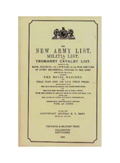 Buy New Army List paperback english - 30-Aug-01 in UAE