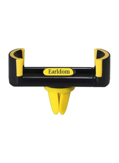 Buy Mobile Airvent Car Mount Holder Yellow/Black in UAE