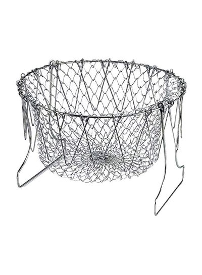 Buy Stainless Steel Foldable Strainer Silver 806x5.9inch in UAE