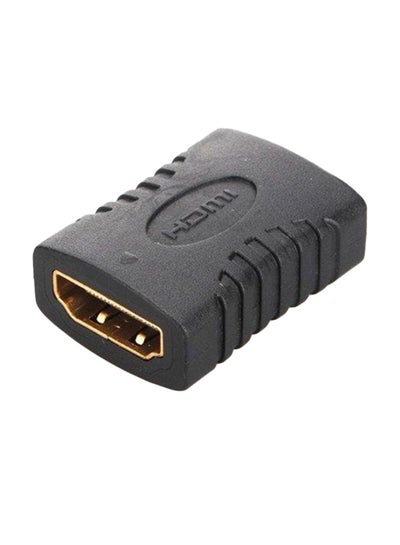 Buy Female To Female HDMI Adapter Connector Black in Saudi Arabia